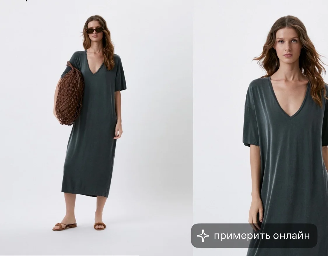 платье женское Massimo Dutti