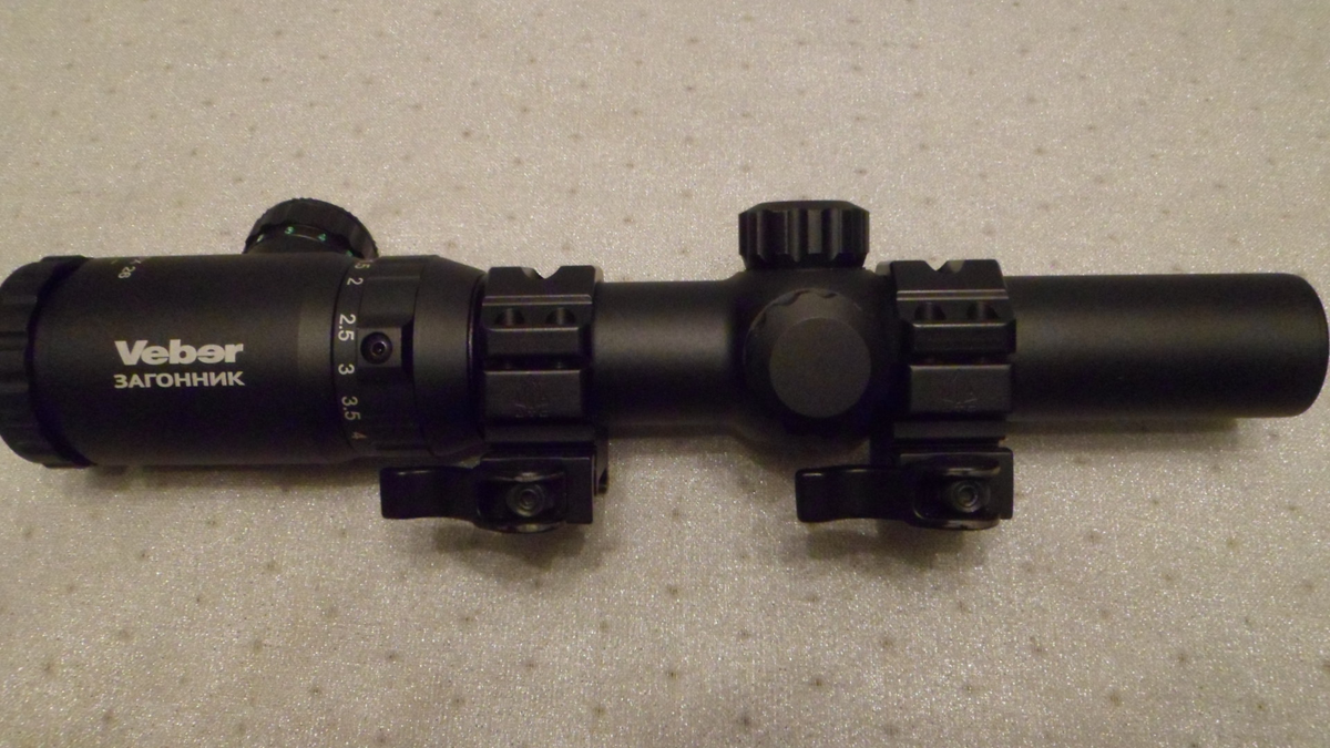 Прицел Veber Wolf 1,25-4,5x26 IR DnD Загонник Б/У